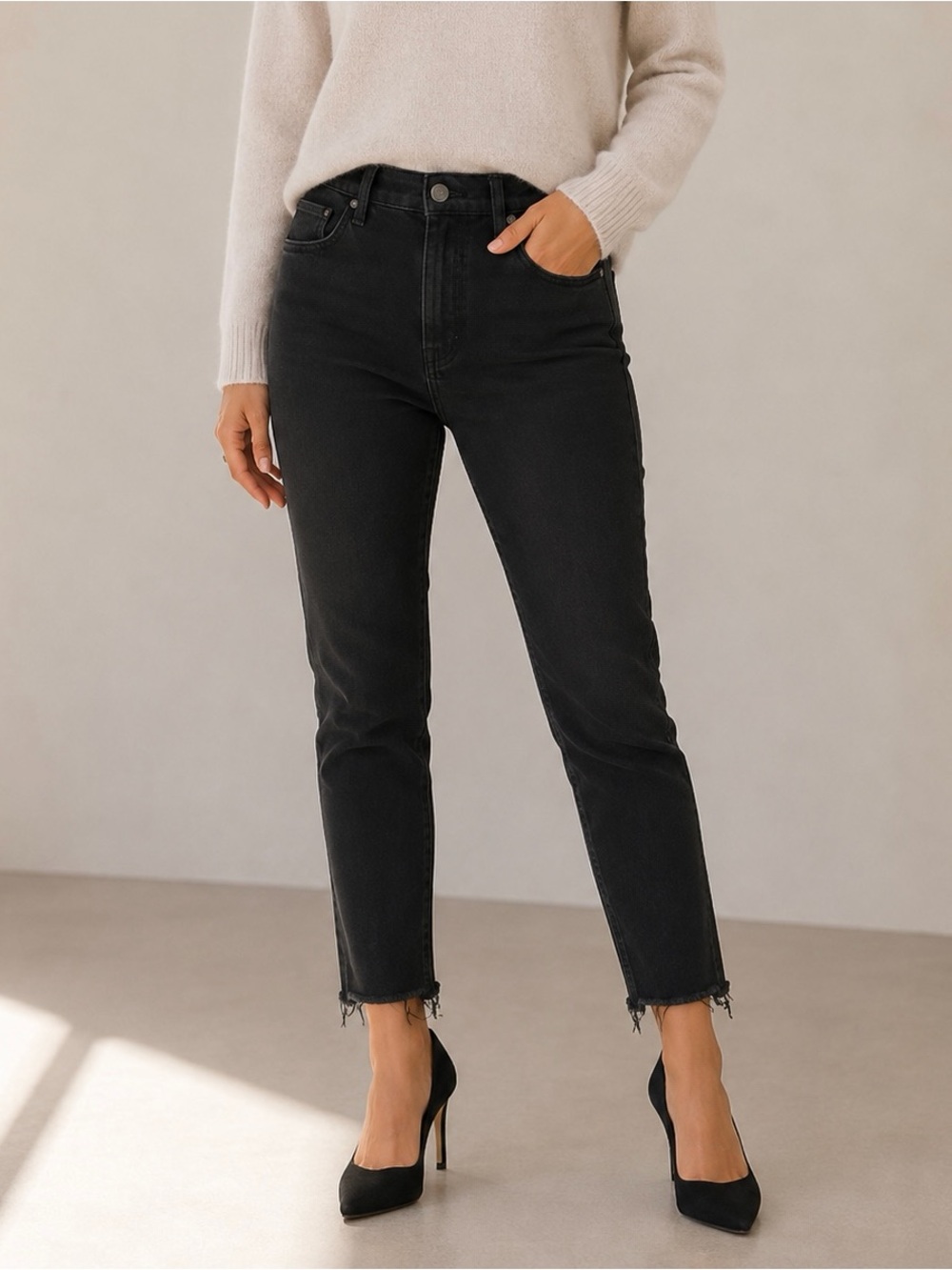 Sam Edelman Black Slim Ankle Jeans